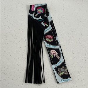Stylish Black and Blue Women's twilly